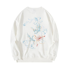 Vintage Embroidered Crewneck Sweatshirt Men’s Hoodie