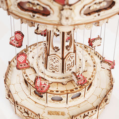 DIY Wooden Dreamy Musical Flying Chair Carousel Puzzle