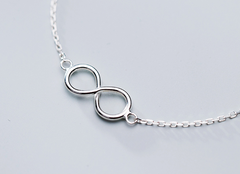 S925 Silver 8-Character Bracelet - Fresh Style Jewelry