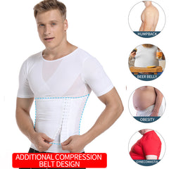 Men's Compression Shirts Body Shaper Tummy Slimming