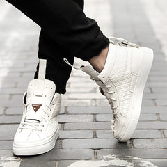 Men's High-Top Korean Style Casual Sneakers for Summer