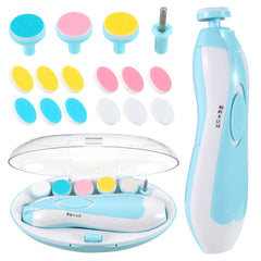 NECOTT Baby Nail Clippers with Light 20 in 1 Electric Nail File Kit Nail Trimmer Automatic Safe-Stop System Additional Soft Replacement Heads for Newborn Baby Toddler Children Adult