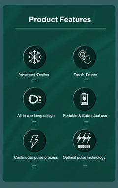 IPL Hair Removal Device with Ice Cooling Function