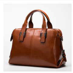 Fashionable Women's Leather Motorcycle Shoulder Bag