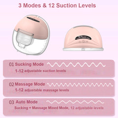 Intelligent All-in-One Electric Breast Pump with Large Suction