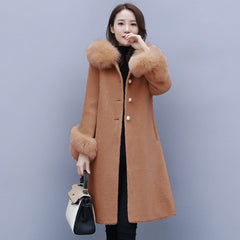 Faux Fur Coat, Sheepskin Overcoat, Wool Jacket