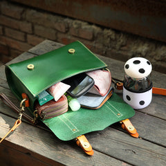 Handcrafted Vintage Leather Tote and Crossbody Bag