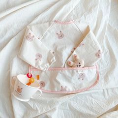 Waterproof Long Sleeve Baby Bibs with Pocket for Toddlers