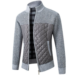 Slim Fit Stand Collar Zipper Jacket for Men