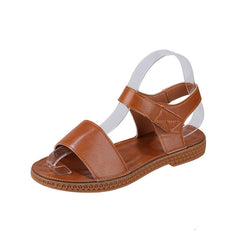Low-Heel Square Toe Velcro Beach Shoes
