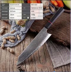 Chef's Knife, Stainless Steel, Damascus Kitchen Knife