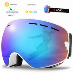 ELAX Double Layer Anti-Fog Ski Goggles for Snow Sports