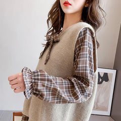 Japanese Style Sweet Long Sleeve Shirt with Ruffle Collar