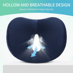 Memory Foam Buttocks Cushion - 16.5in x 13in x 2.7in