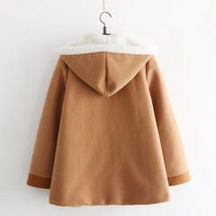 Japanese Style Forest Girl Heart Fox Embroidery Coat