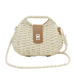 Artistic Woven Shoulder Bag for Women - Summer Style