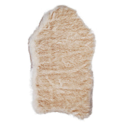 Beige Plush Pet Dog Mat for Resting and Comfort