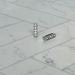 Pavé Letters -Silver Charms