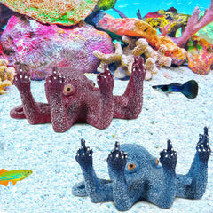 2Pcs Octopus Aquarium Ornaments Decoration Set Artificial Sea LifeSuitable for Various Fish Tanks