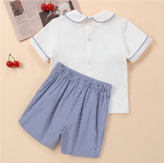 Western Style Plaid Summer Outfit for Siblings
