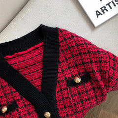 Knit Cardigan, Plaid Coat, Chanel Style Outerwear