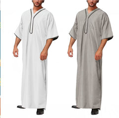 2024 Men’s Loose Long Robe Button Shirt - Arabic Style