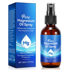 Magnesium Spray 2 Fl Oz Magnesium Oil for Feet Body Sleep Skin Muscle Relaxation 100% Pure Natural Topical Magnesium Oil Spray Easy to Absorb