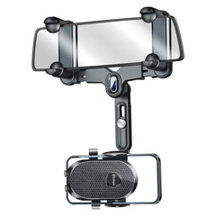 Gitohoni Rearview Mirror Phone Holder for Car - 360° Rotating and Retractable Mobile Phone Mount for Cars Rear View Mirrors Adjustable GPS Holders for Auto Visor