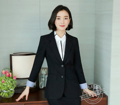 Autumn Women's Double-Breasted Business Suit Set