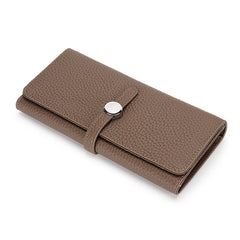 Women's Leather Folding Wallet with Large Capacity