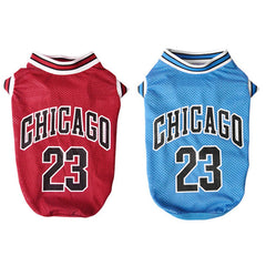 SVVOOD Dog Basketball Jersey Clothes Boy Girl Pet Vest Puppy Shirt Apparel Cute Summer Fashion Cotton Tshirt for Large Dogs Medium & Small ChihuahuaYorkies BLUE+RED Large-Back13.78in Chest 18.9in