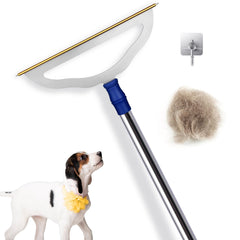 12”Wide Large Metal Carpet Rake Pet Hair Removal Broom 54" Thicker Handle Low Pile Carpet Brush Dog Cat Pet Hair Remover Embedded Fur Pro Clean Removal Tool Rug Couch Stair Scraper