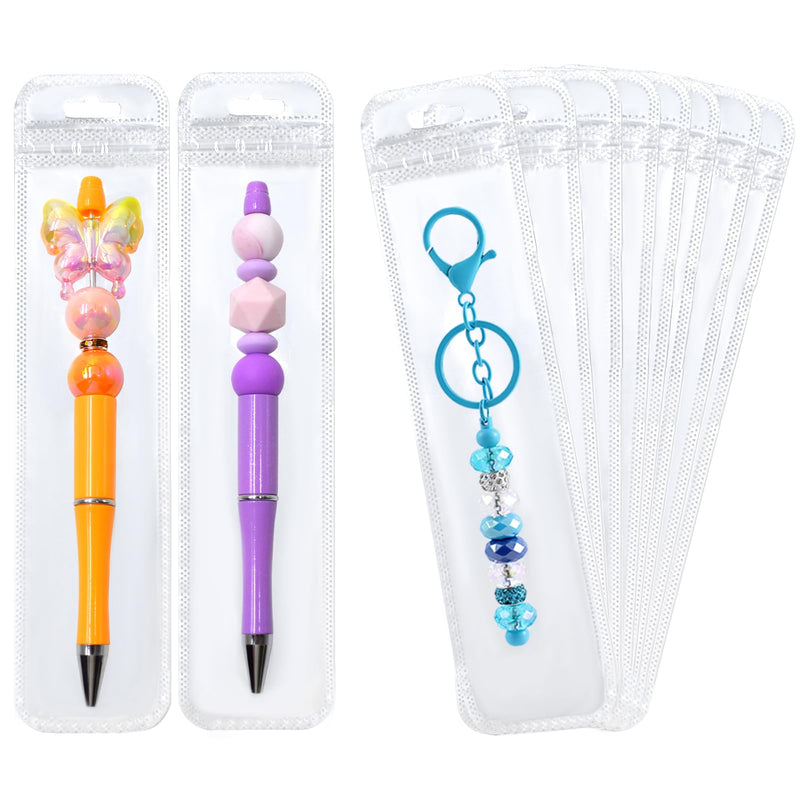 50 Pieces Pen Packaging Bags for Beadable Pen - Packaging Bags for Small Business Resealable Bags - Applies to Beaded Pen Keychain jewelry Candy Bags for Packaging