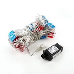 LED American Flag String Lights with Low Voltage Transformer