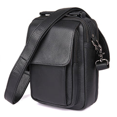 Men's Genuine Leather Shoulder Bag - Minimalist Casual