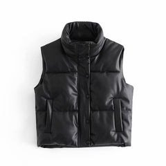 Fluffy Thick Down Vest for Women's Street Fashion