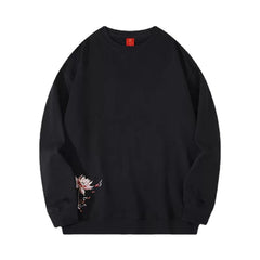 Vintage Embroidered Crewneck Sweatshirt Men’s Hoodie