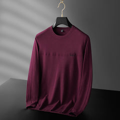 Men's Plus Size Round Neck Long Sleeve Knitted Sweater