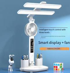 Rechargeable Dual Lamp Head Eye-Care Desk Lamp (One)