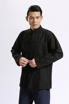 Linen Tang Suit Cardigan for Men