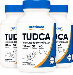 Nutricost Tudca 250mg 60 Capsules (3 Bottles)