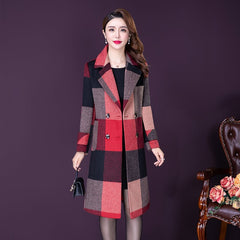 Slim Mid Length All-Match Wool Coat