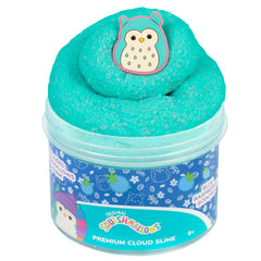 Original Squishmallows Winston The Owl Premium Scented Slime Blue Raspberry Scented 8 oz. Slime 2 Fun Slime Add Ins Pre-Made Slime for Kids Great 6 Year Old Toys Super Soft Squishy Toy