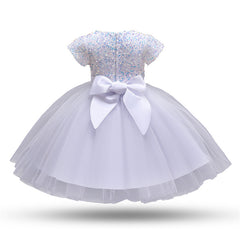 Girls' Sequin Lace Tulle Princess Dress for Parties