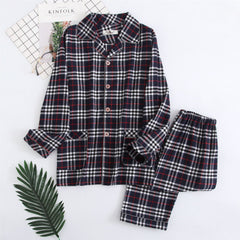 Men's Warm Flannel Pajama Suit