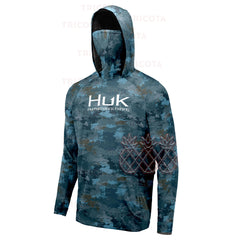 Men's Long Sleeve UV Protection Fishing Hoodie Shirt