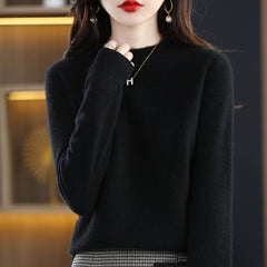 100% Pure Wool Knitted Cashmere Sweater for Women