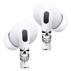 RockMax for AirPods Skin Gothic Skull Decal Stickers for Air Pods Pro Black Wrap Tattoos for AirPods 2nd Generation Waterproof No Bubble Ideal Gift for Kids and Adults