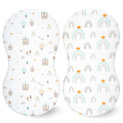 Elastic Printed Fitted Sheet for Baby Cradle & Changing Table