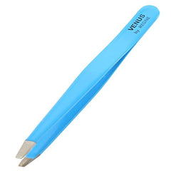 Venus by Regine Slant Tweezers Handmade Tweezers for Women Precise Tweezers for Men Eyebrow Tweezers for Women 25-Degree Angle for Shaping Eyebrows & Grooming Contours of Face (Blue)